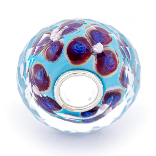 Aqua Fieldstone Fractal - Elfbeads Glas